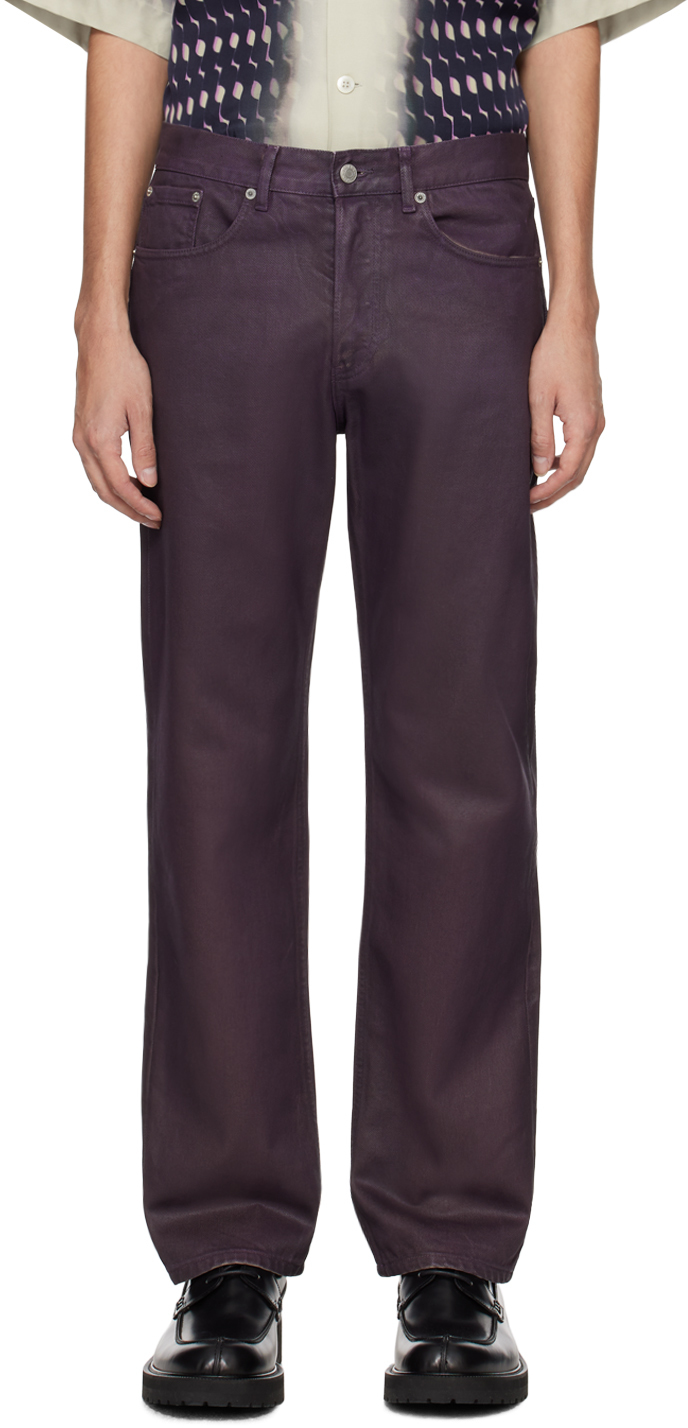 Purple Five-Pocket Jeans