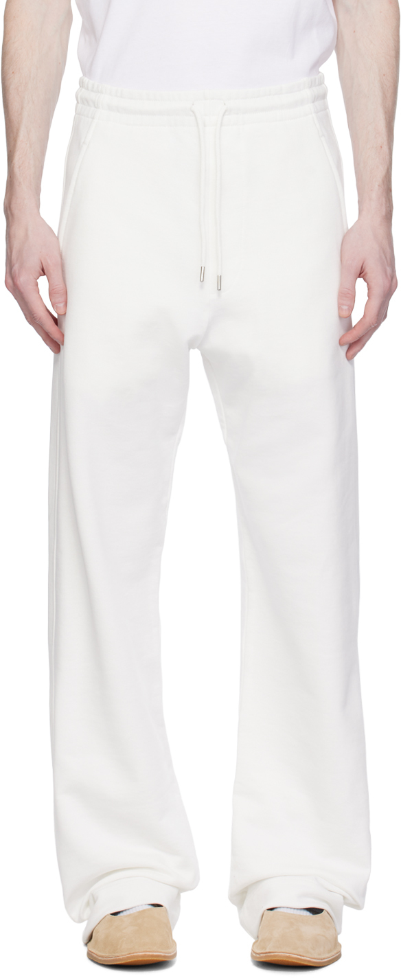 Dries Van Noten: White Drawstring Sweatpants | SSENSE