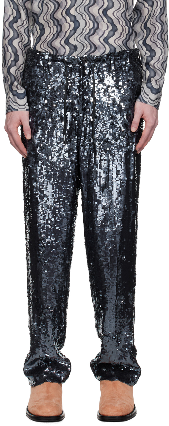 alberta ferretti Alberta Ferretti sequin-embellished Flared Trousers |  ShopLook