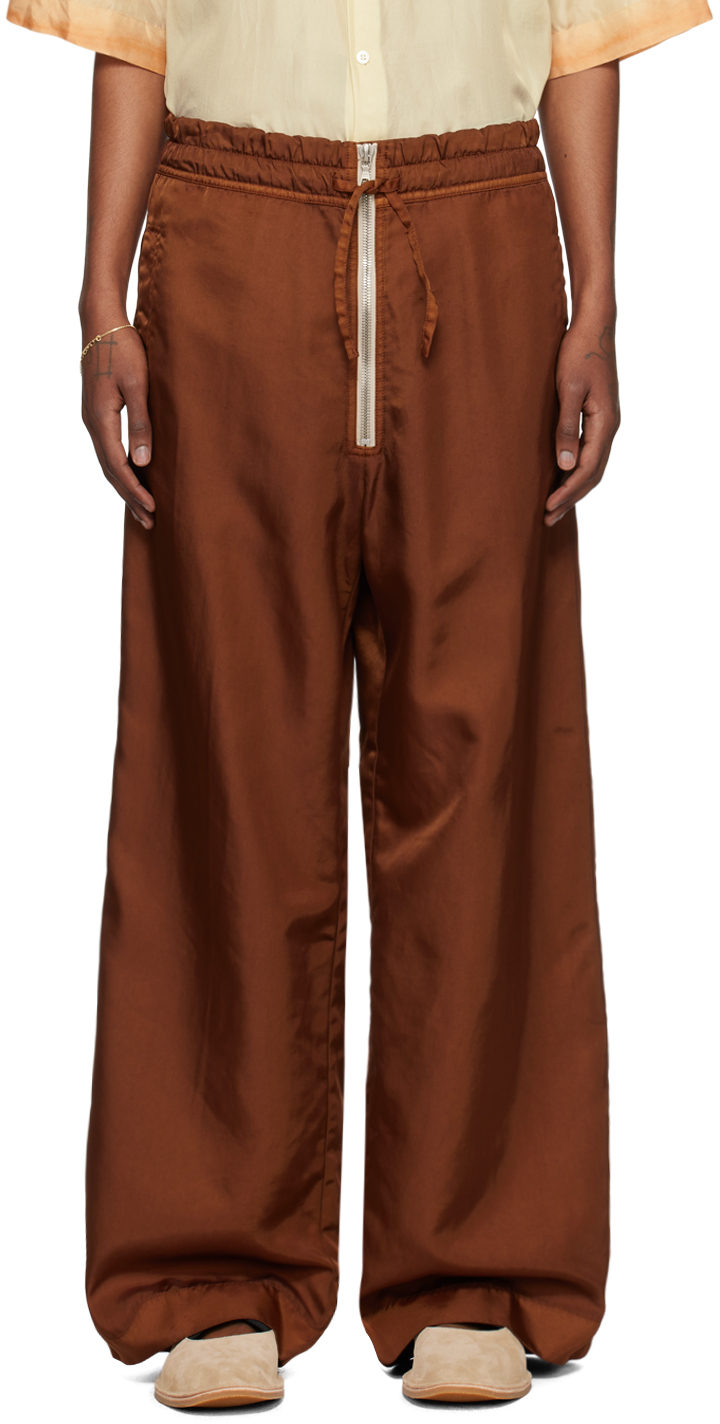 Brown Overdyed Trousers