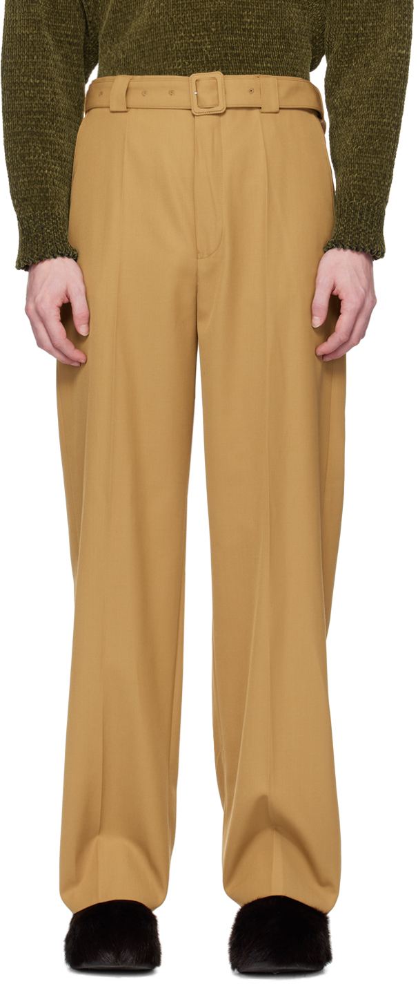 Tan Belted Trousers