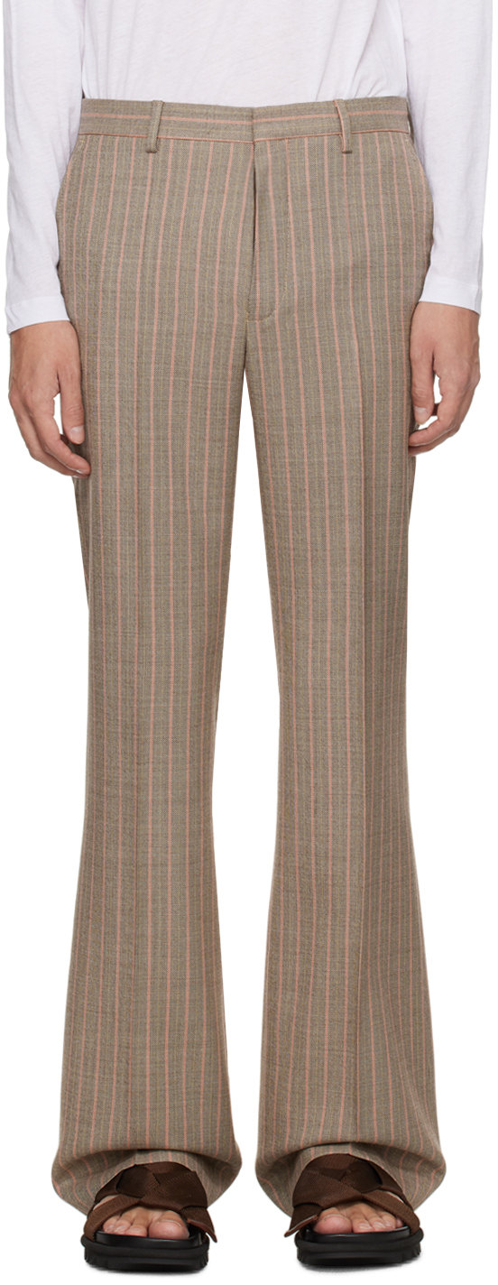 Brown Slim-Fit Trousers