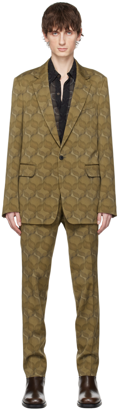 Khaki Graphic Suit