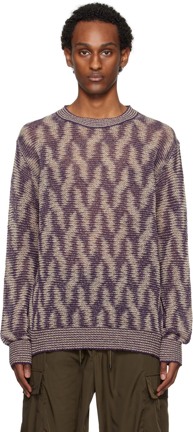 Taupe Jacquard Sweater