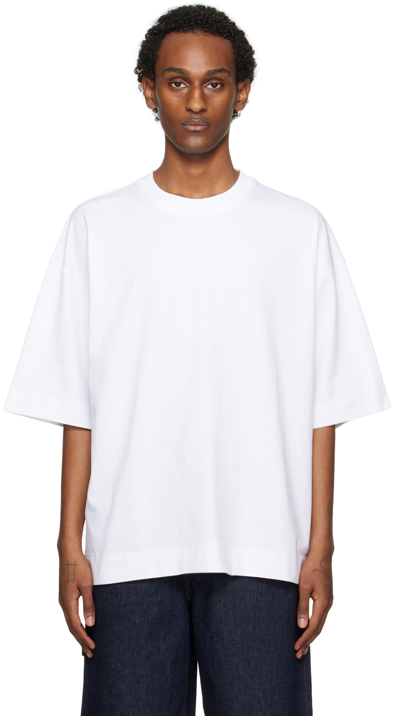 Dries Van Noten: ホワイト オーバーサイズ Tシャツ | SSENSE 日本