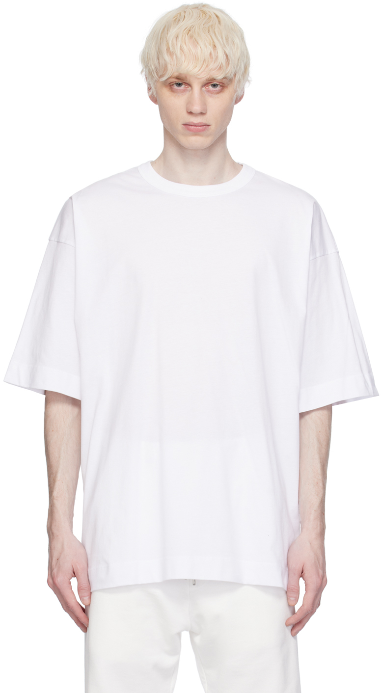 White Dropped Shoulders T-Shirt