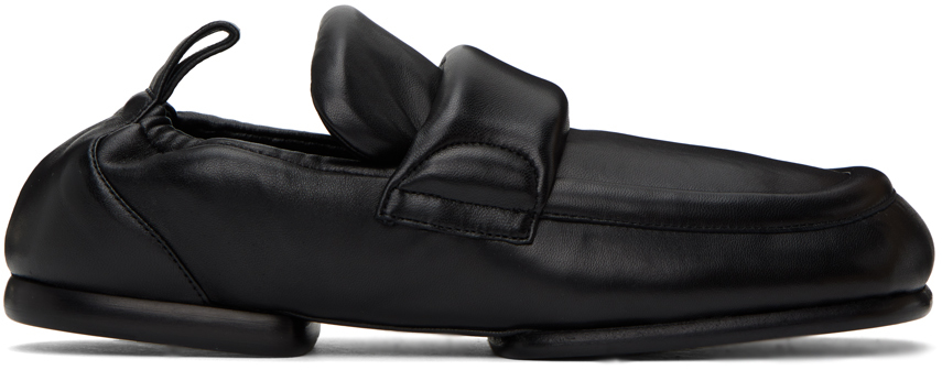 Dries Van Noten Black Padded Loafers In 900 Black