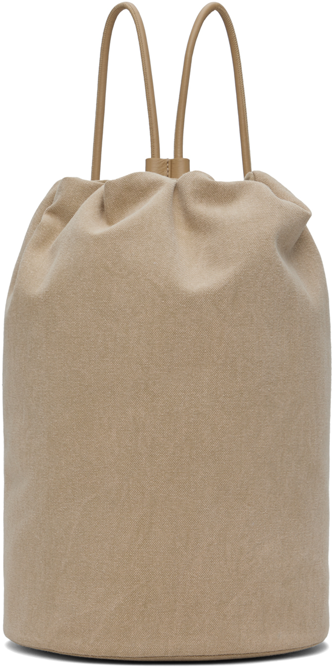Shop The Row Beige Sporty Backpack In Beige Ans