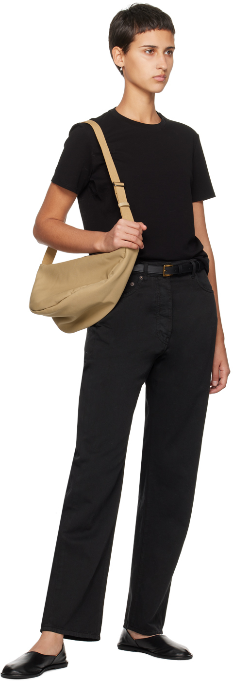 The Row Slouchy Banana Nylon Shoulder Bag In Dune Pld