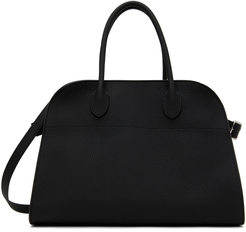 The Row Black Soft Margaux 12 Bag SSENSE Canada