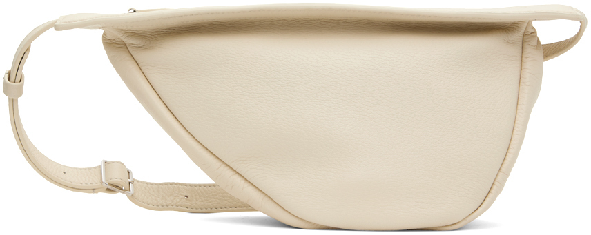 The Row Off-white Small Slouchy Banana Bag In Ivory Pld