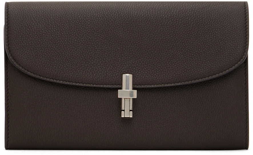The Row Brown Sofia Continental Wallet