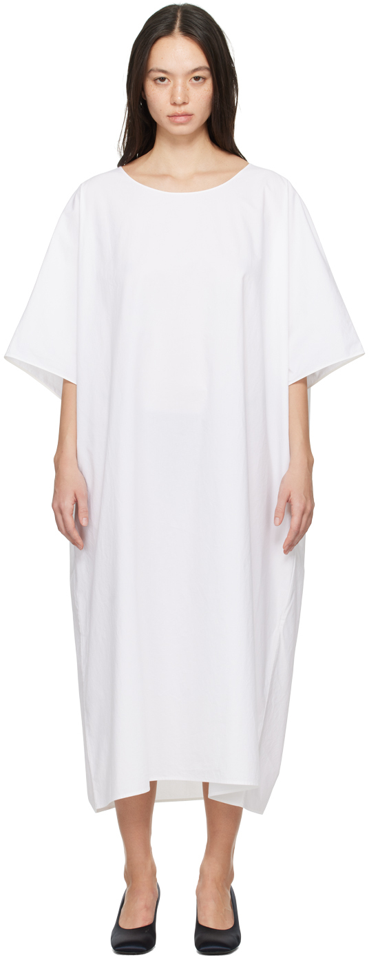 The Row Off-white Isora Maxi Dress In Off White