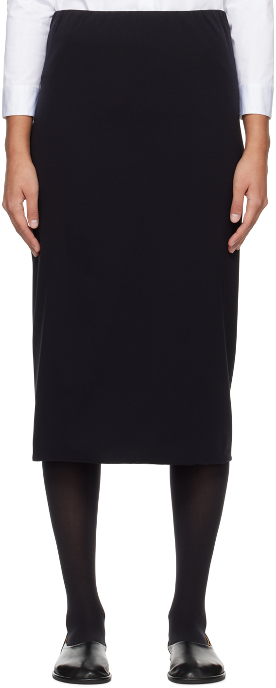 Black Alania Midi Skirt