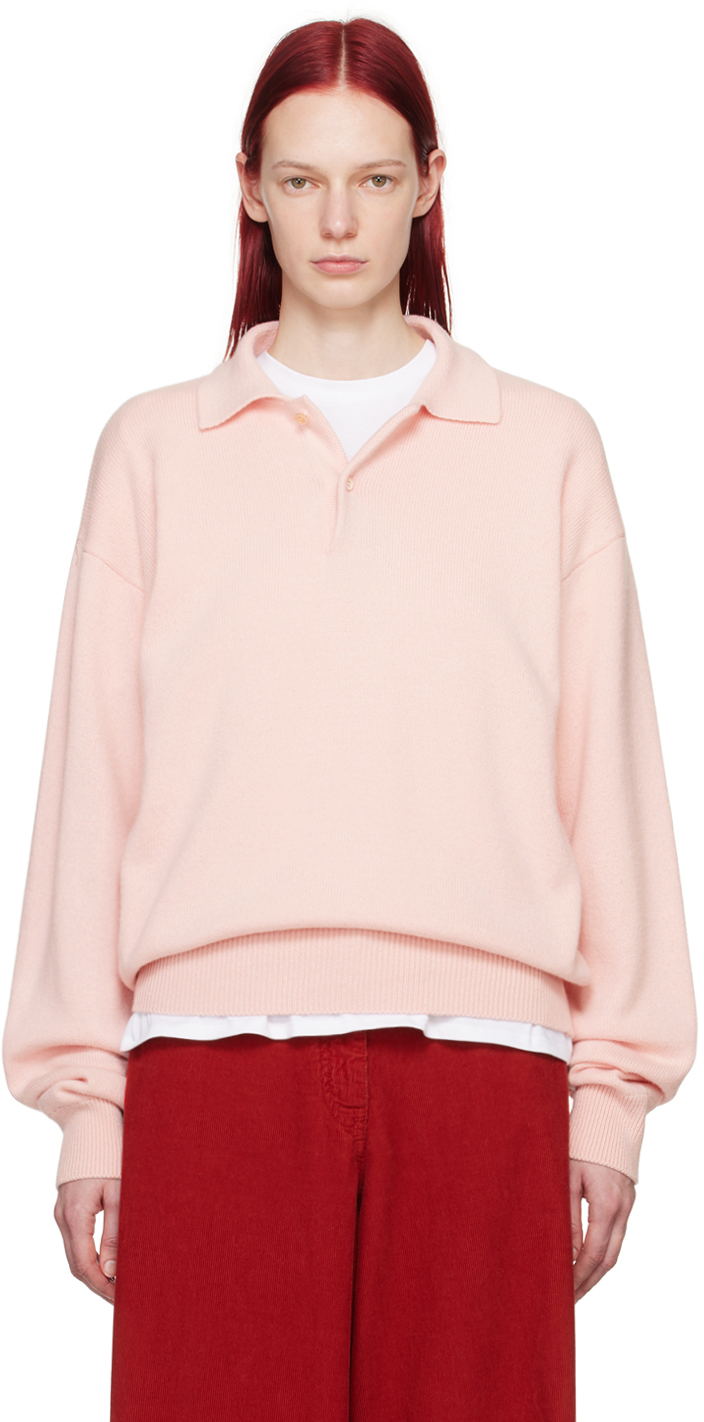 The Row Pink Joyce Polo In Light Pink