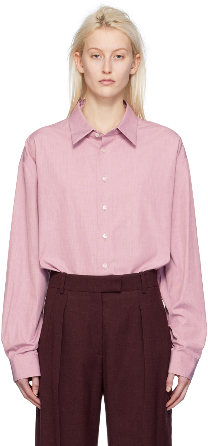 The Row: Pink Attica Shirt | SSENSE