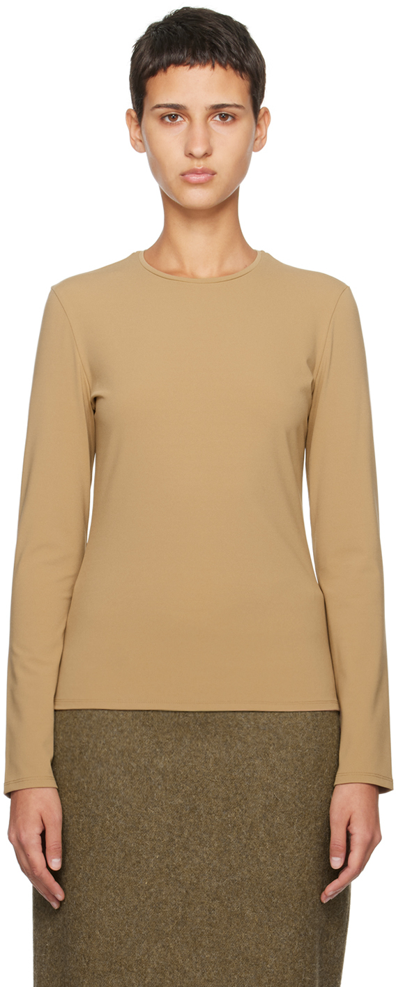 Tan Iverness Long Sleeve T-Shirt