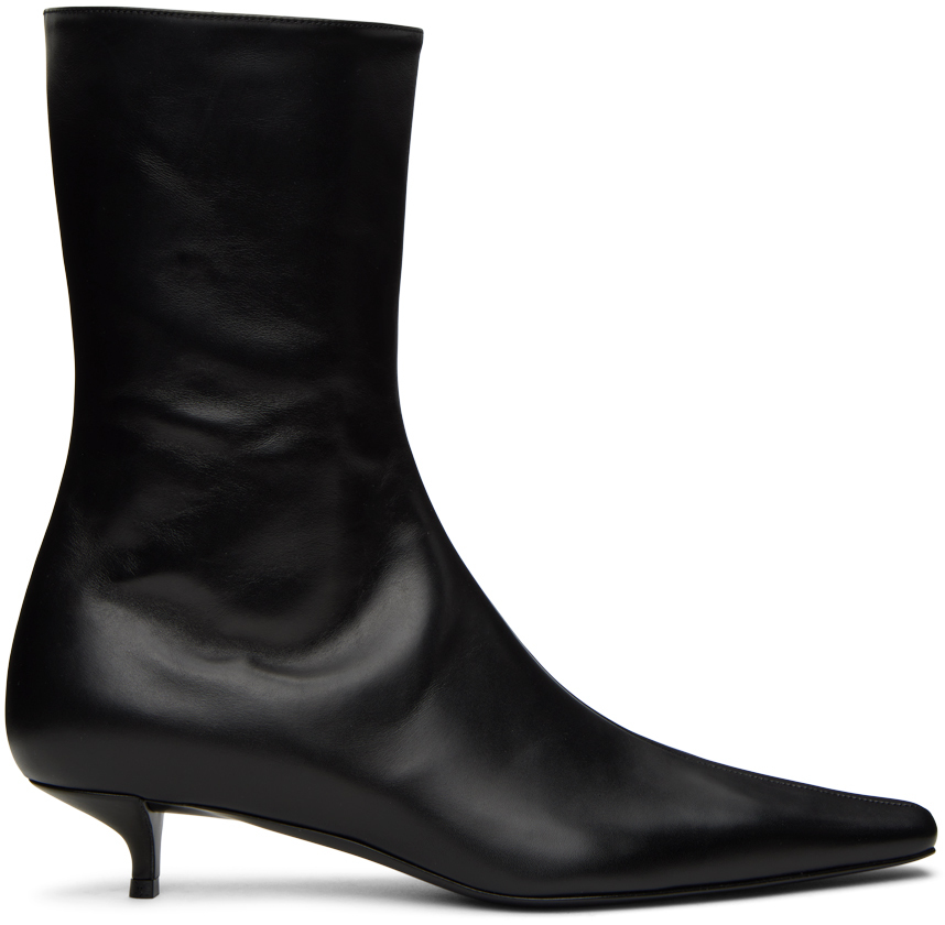 The Row Black Shrimpton Boots SSENSE