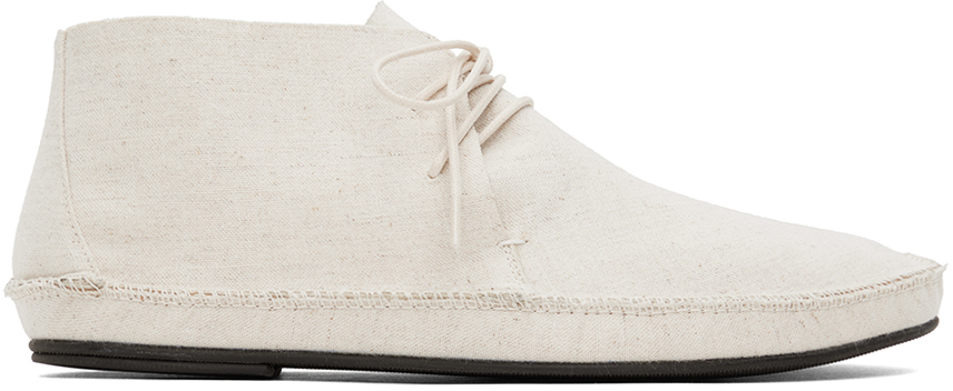 The Row Off-white Tyler Lace-up Derbys In Neutral