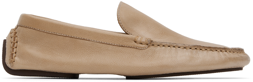 【関税込み】The Row トープ Lucca ローファー The Row Lucca Loafers | Black | FARFETCH