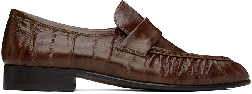 Shop The Row Brown Soft Loafers In Light Brown