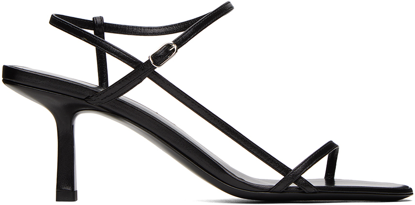 Sandales à Talons Aiguilles RIVER ISLAND – Noires Et Marron – Pointure UK 6 – Talon Haut (7,6-10 Cm) – Excellente Condition – Occasion