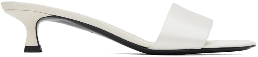 Off-White Combo Kitten Heeled Sandals