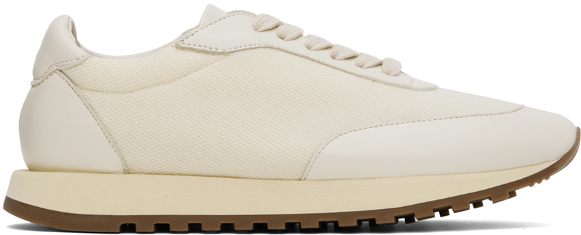 Shop The Row Off-white Owen Sneakers In Milk/white/brown