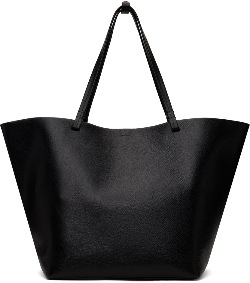 The Row Black Xl Park Tote In Bas Black Ans