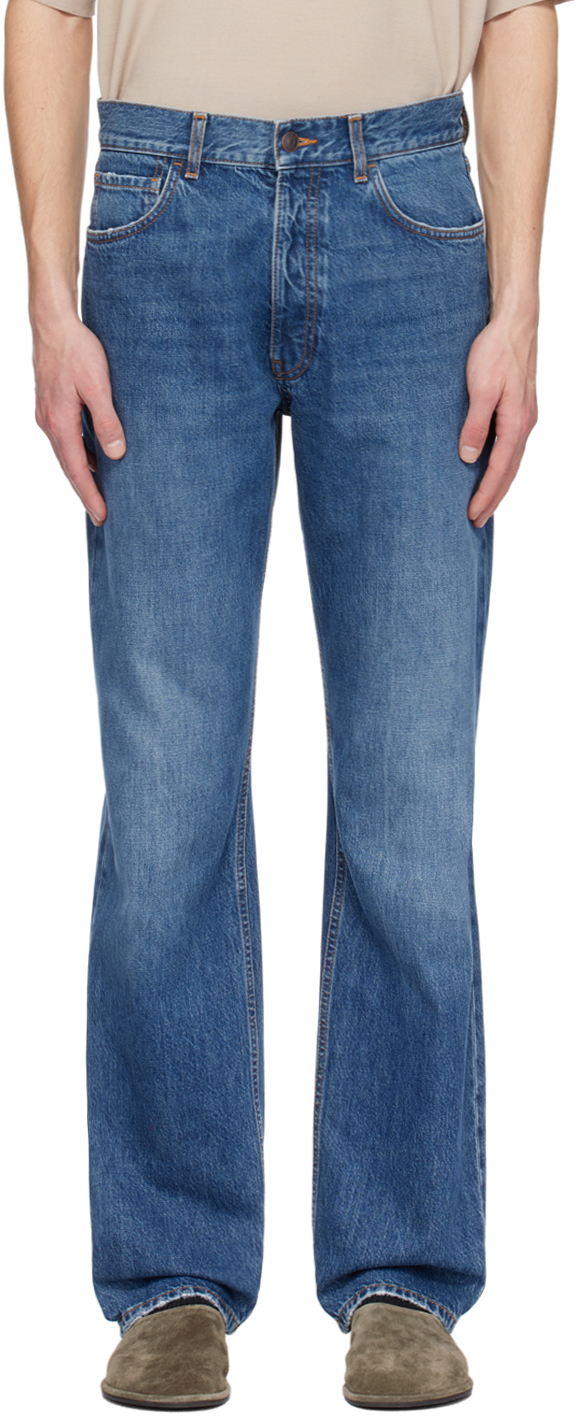 The Row Blue Burt Jeans In Ble Blue