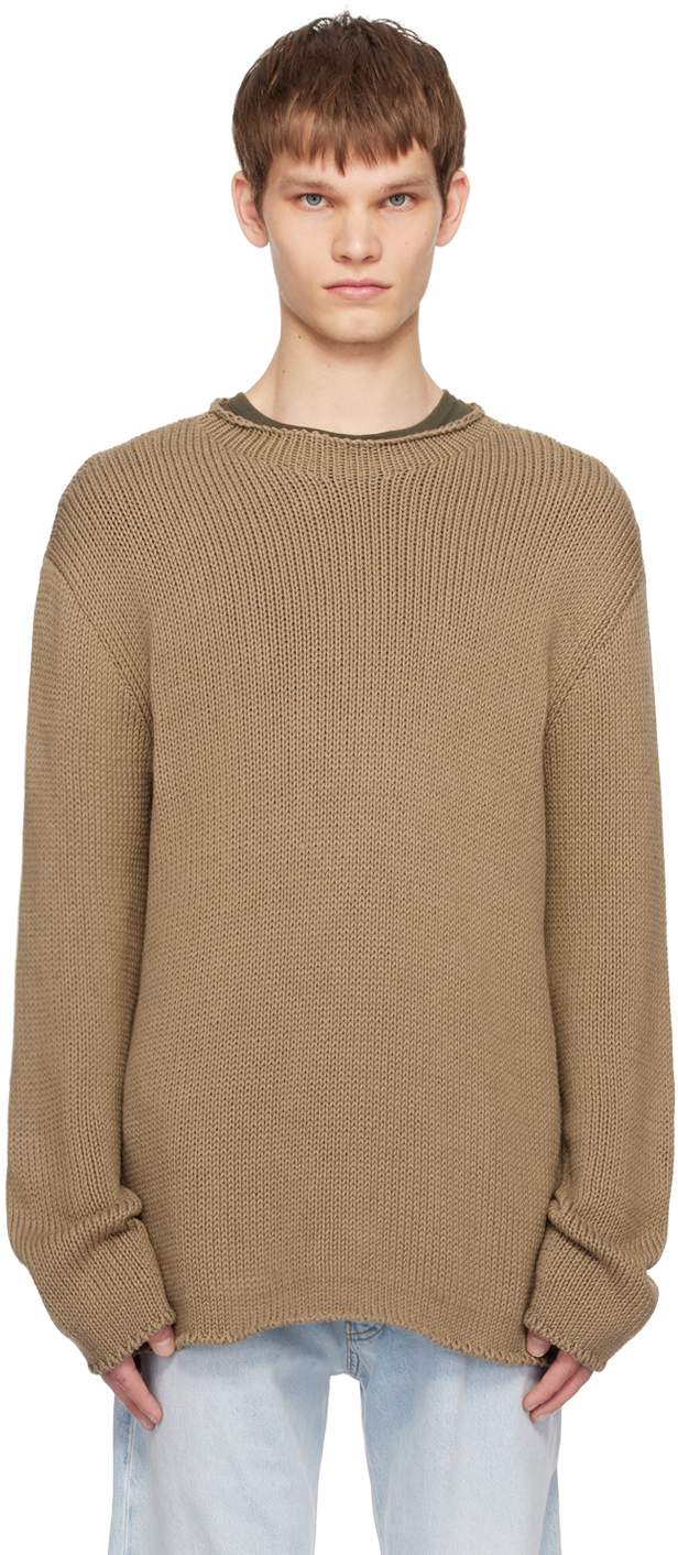 The Row Brown Anteo Jumper In Tau Taupe