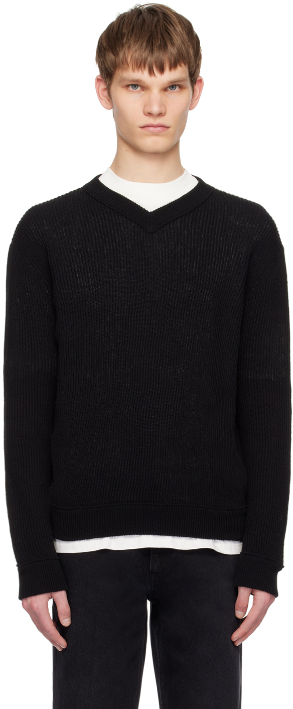 Shop The Row Black Corbin Sweater In Blk Black
