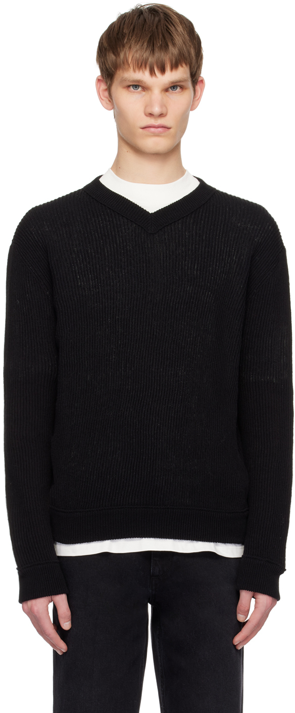 The Row Black Corbin Sweater SSENSE