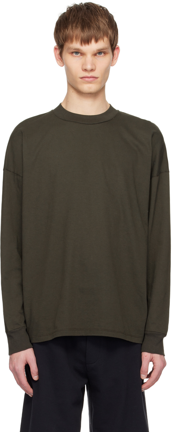 The Row Grey Drago Long Sleeve T-shirt In Dvt Dovetail