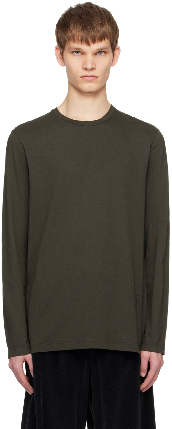 The Row Grey Leon Long Sleeve T-shirt In Dvt Dovetail