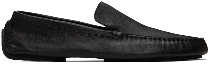 Black Lucca Slip-On Loafers