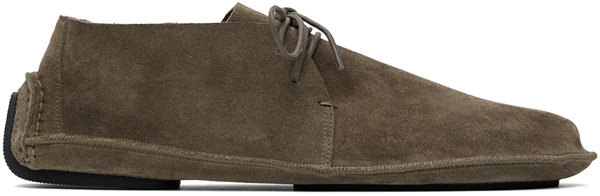 Shop The Row Taupe Lucca Desert Boots In Ash Ash