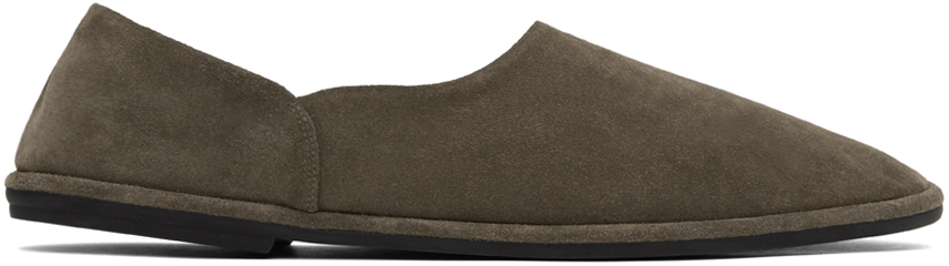 Taupe Canal Slip On Loafers