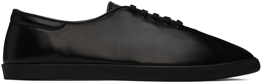 The Row Black Sam Sneakers In Bbk Black/black