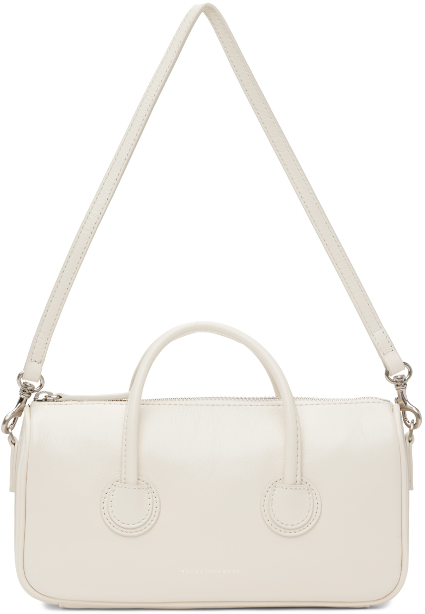 Marge Sherwood Off-White Zipper Small Crinkle Bag