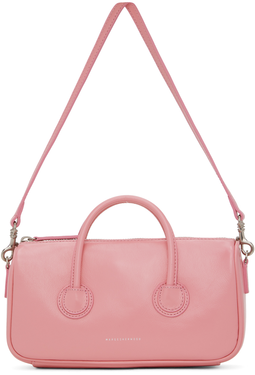 Marge Sherwood Pink Zipper Small Bag In Candy Pink Glossy