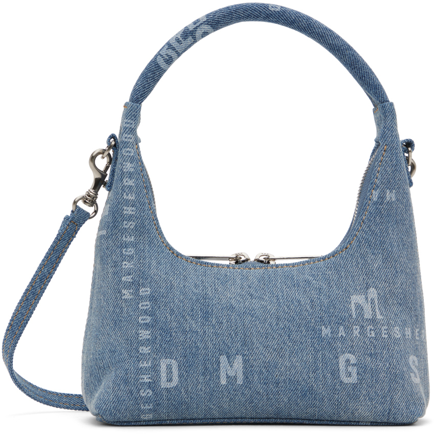 Marge Sherwood Blue Mini Strap Bag In Denim