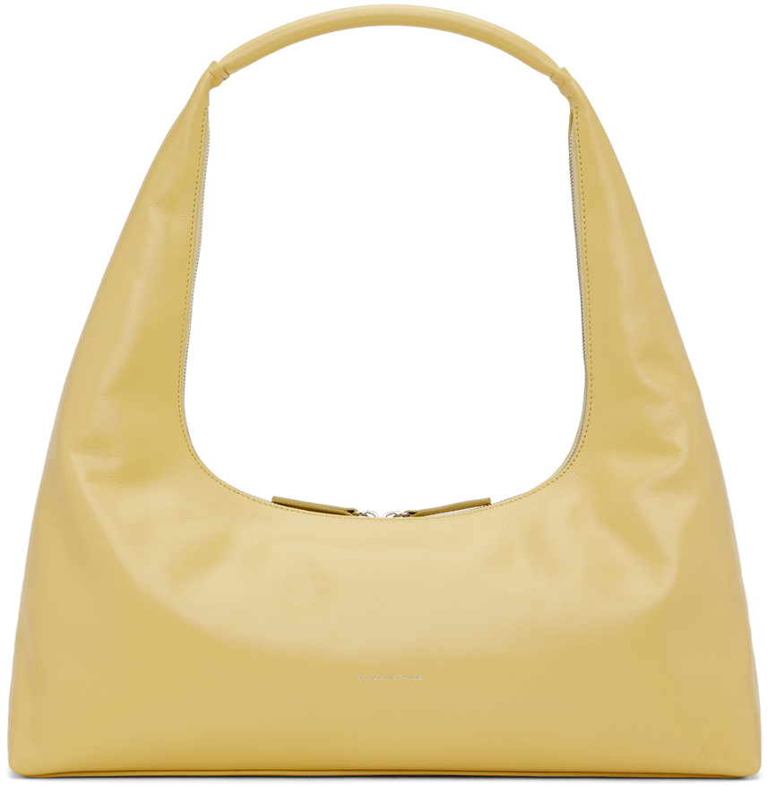 Marge Sherwood Yellow Large Bag In Soup Glossy Plain