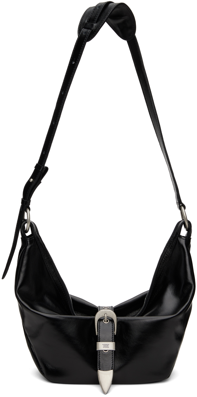 Black Belted Mini Bag by Marge Sherwood on Sale