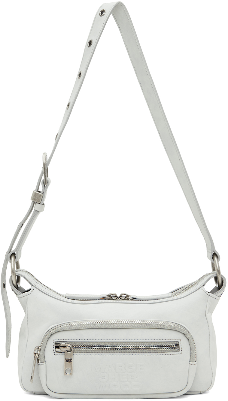 Shop Marge Sherwood Blue Outpocket Mini Bag In Cloud Two Tone