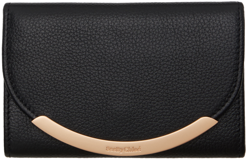 See by Chloé Black Lizzie Compact Wallet