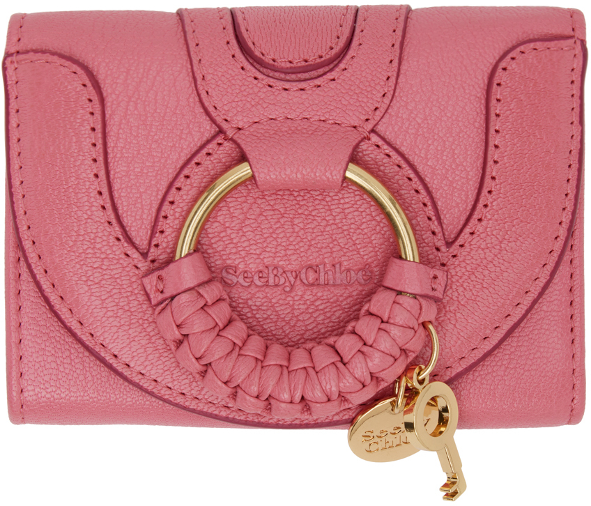 Shop See By Chloé Pink Trifold Hana Wallet In 6o1 Pushy Pink