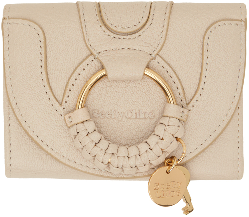 See by Chloé Beige Hana Compact Wallet
