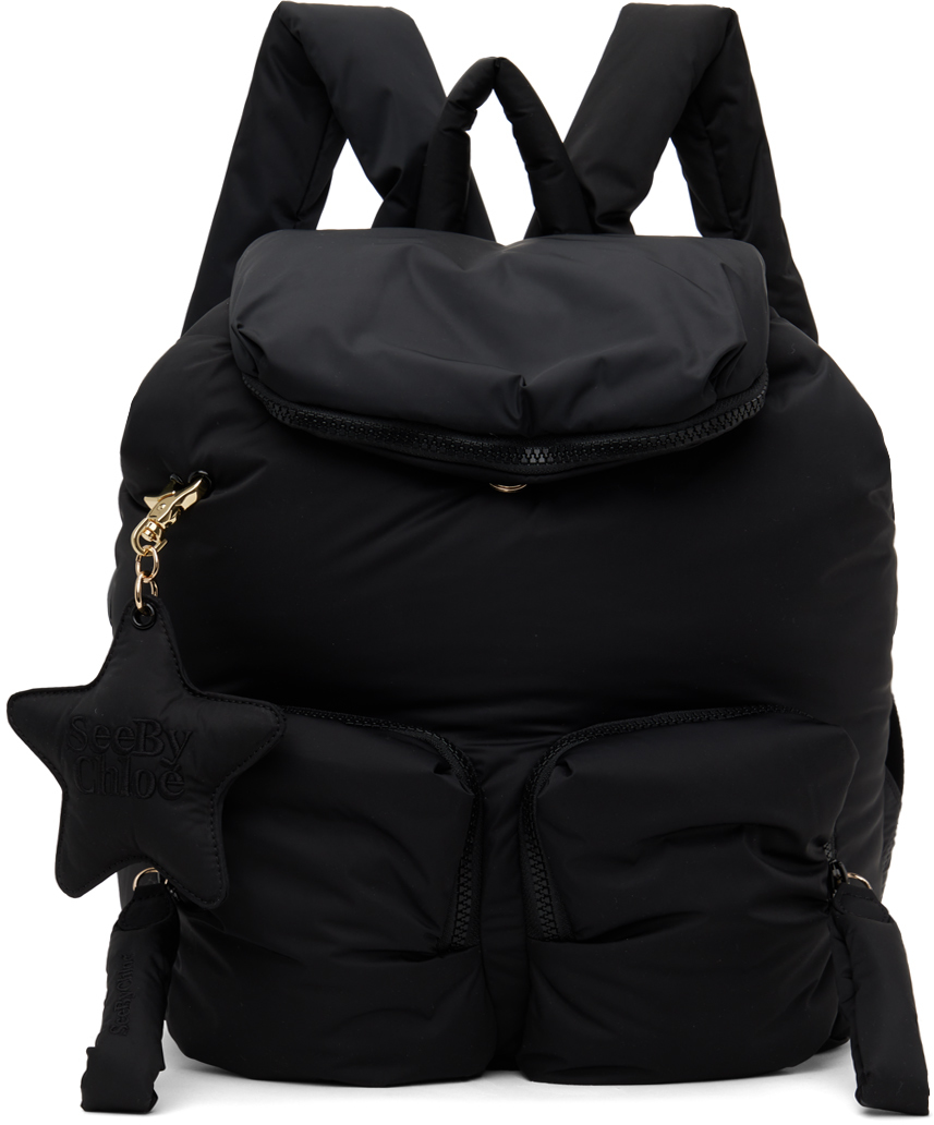 Shop See By Chloé Black Joy Rider Backpack In 001 Black