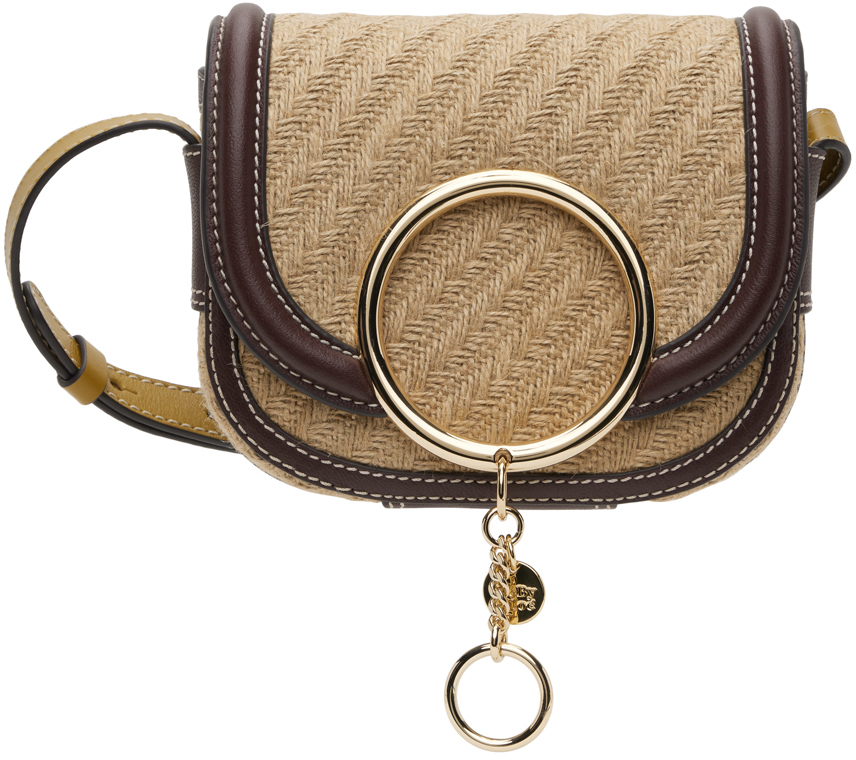 Tan Mara Small Crossbody Bag by See by Chloé on Sale